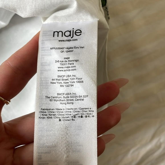 Maje 🇫🇷 floral print high waisted mini skirt - Picture 9 of 12